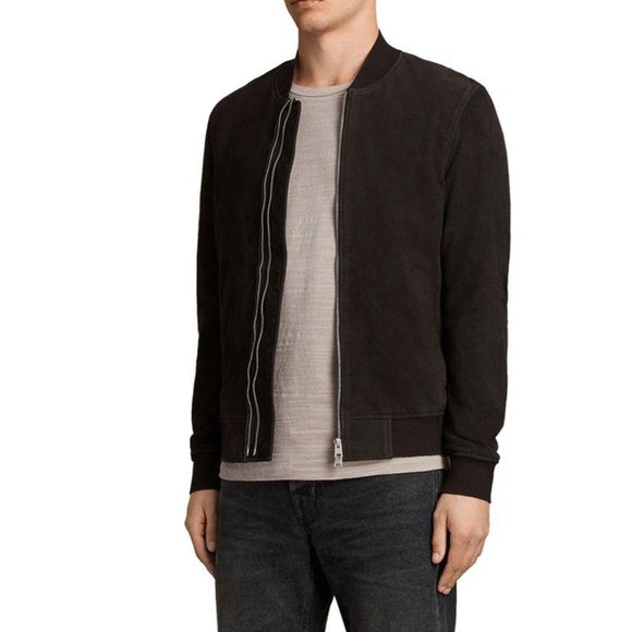 All Saints Other - Allsaints Tally Bomber Suede Sheep Leather Jacket